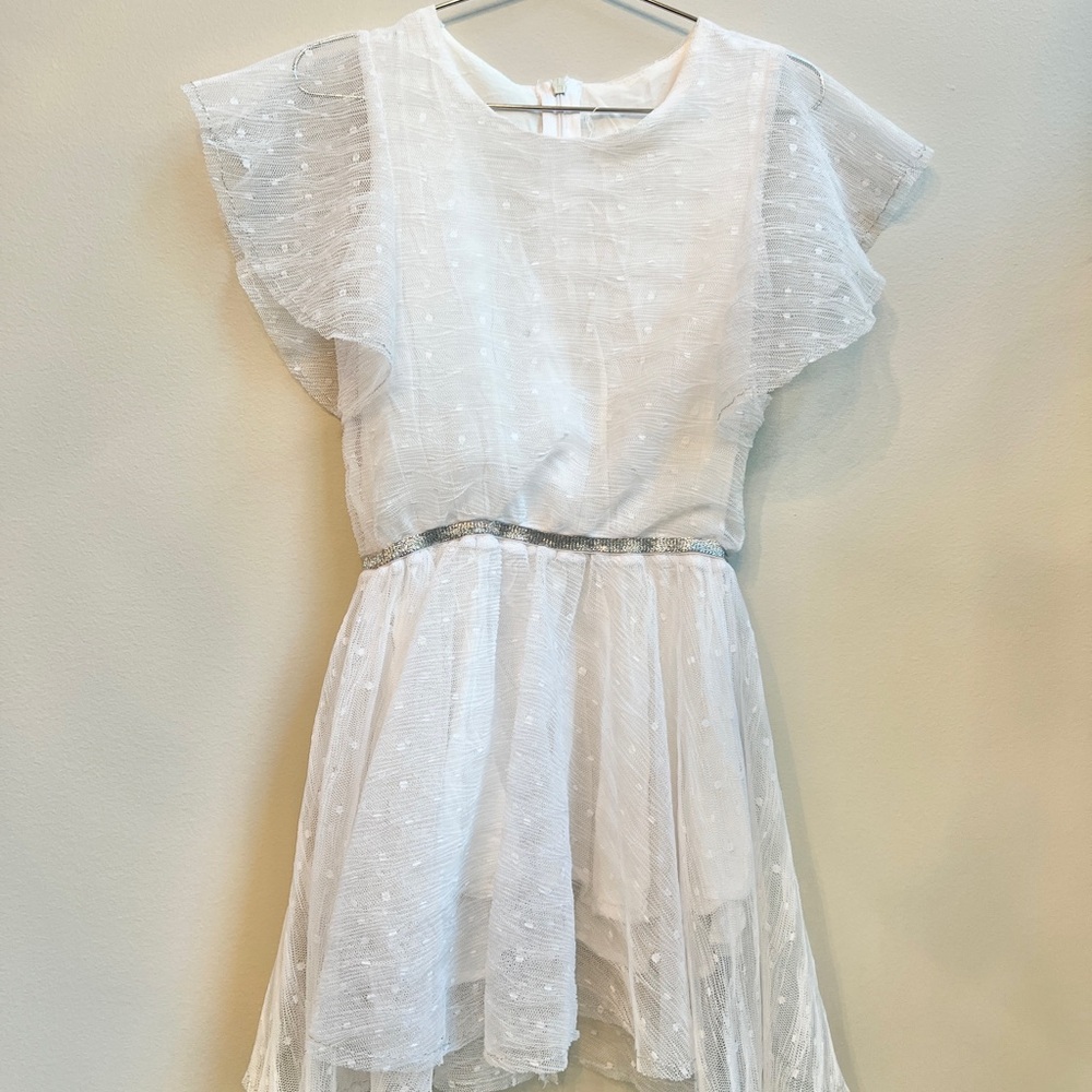 Mademoiselle a Soho White Sheer Dress